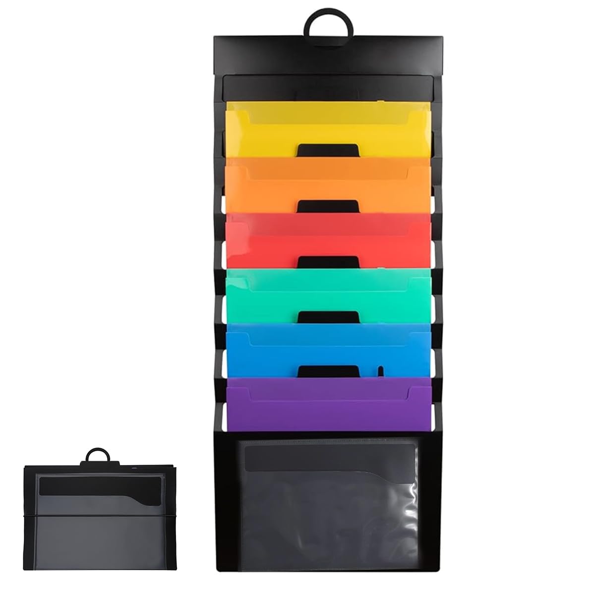 Climberty A4 Hanging File Organizer Wall Mount, 6-Pocket 6-Color Hanging File Folders, Portable Folder Carrier for Office/Home, Easy Install, 36x88cm Climberty A4 Hanging File Organizer Wall Mount, 6-Pocket 6-Color Hanging File Folders, Portable Folder Carrier for Office/Home, Easy Install, 36x88cm
